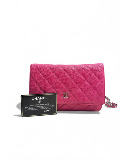 WOC Chanel - rose cuir caviar