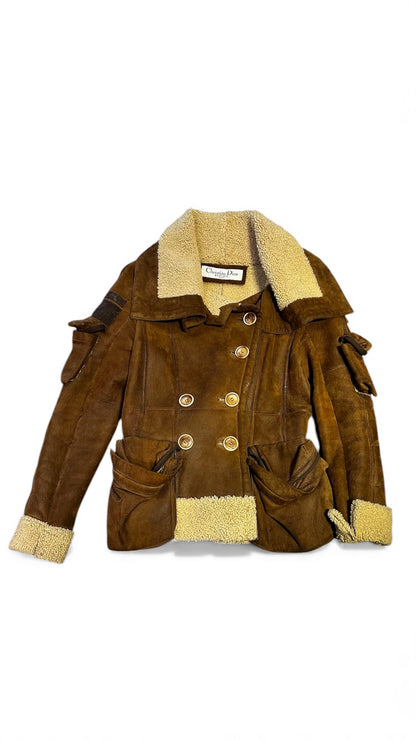 Veste 100 % cuir d’agneau Dior Vintage