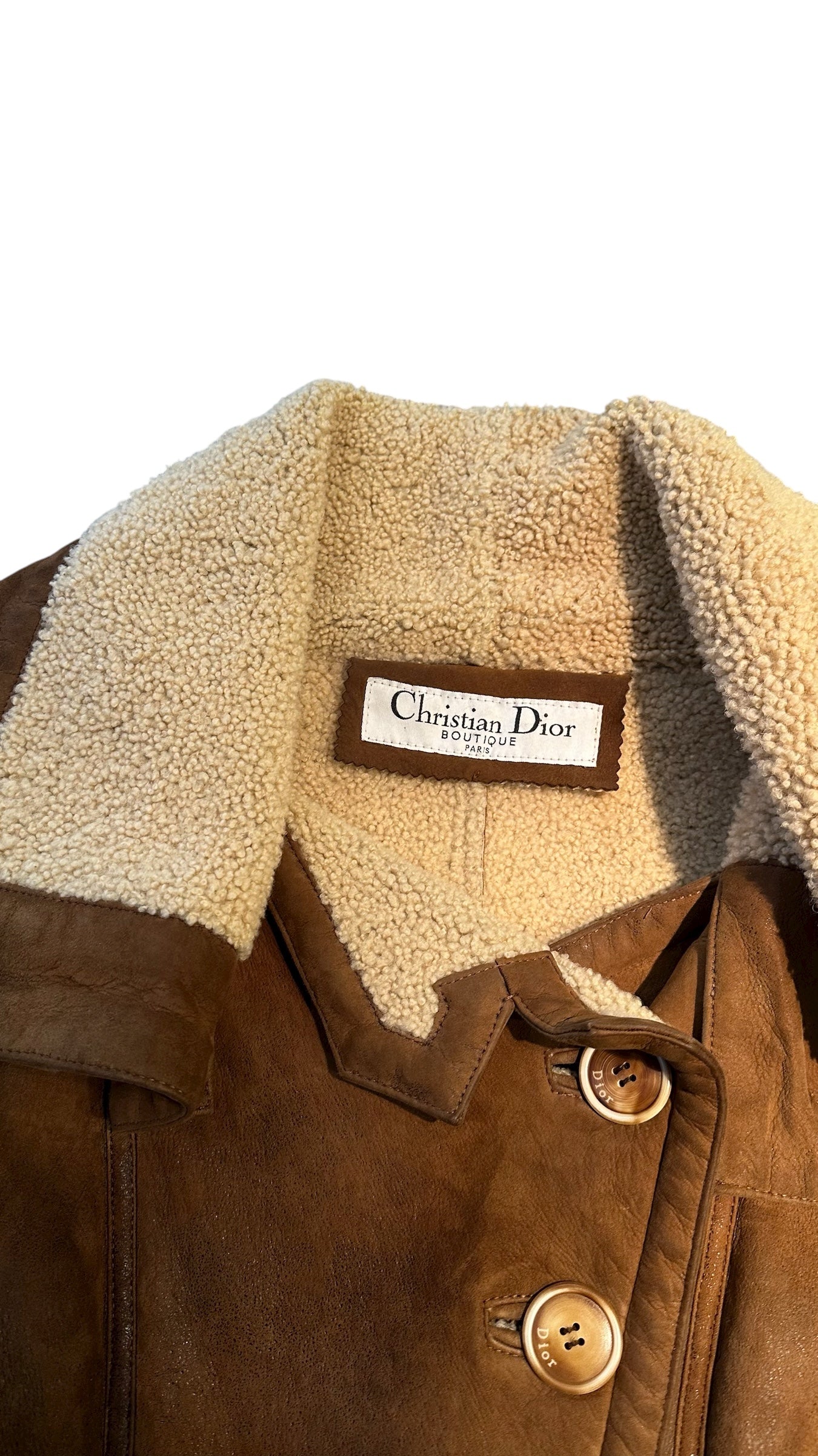 Veste 100 % cuir d’agneau Dior Vintage