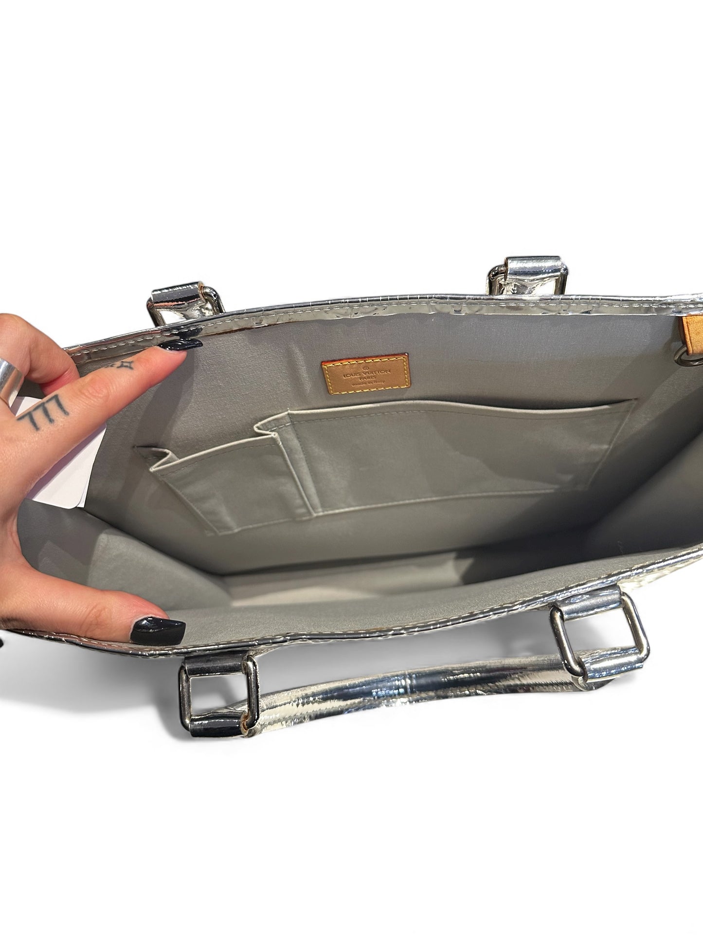 Sac Plat Louis Vuitton Silver