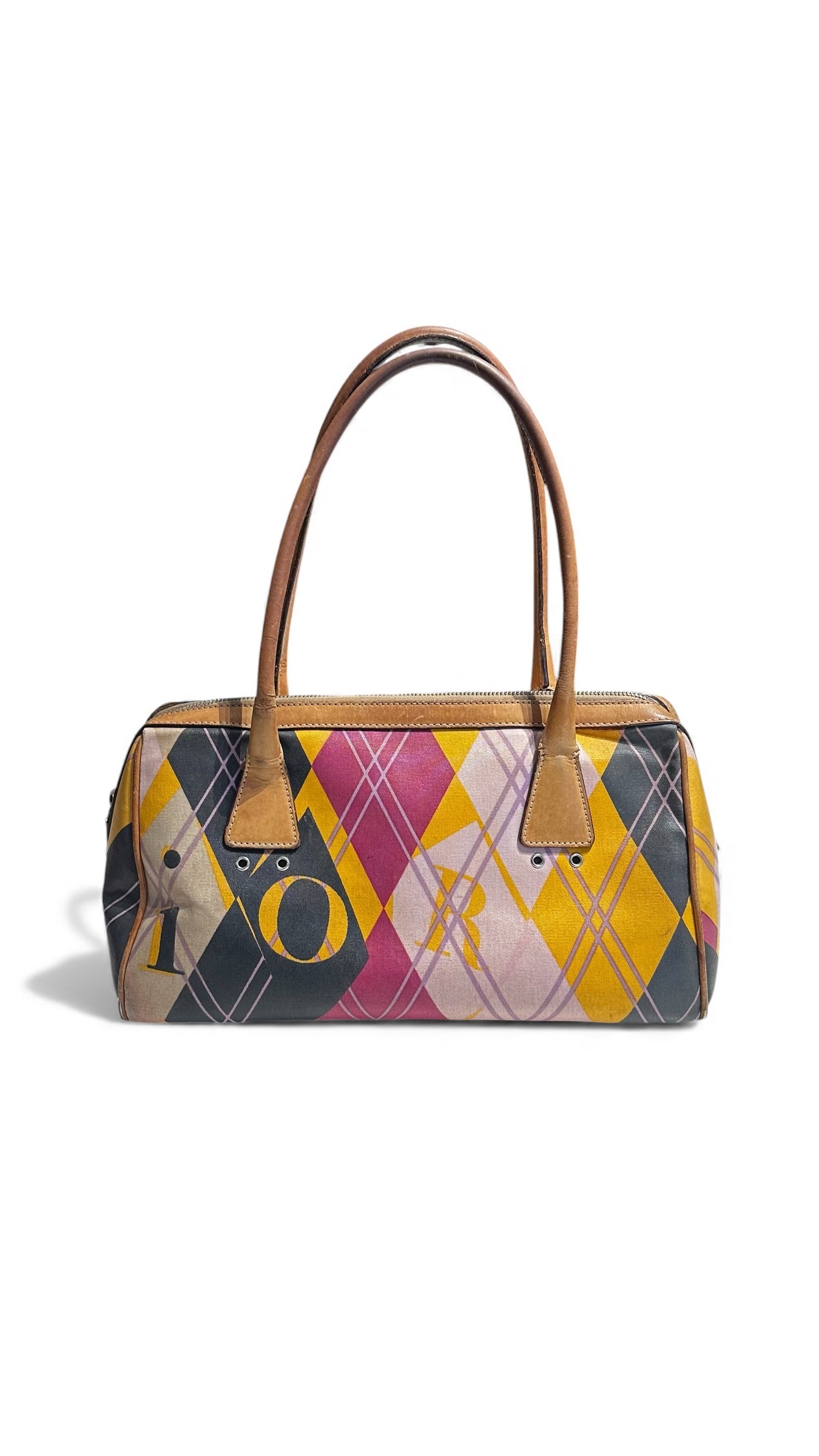 Christian Dior Golfer Harlequin 2004 – Sac à main vintage multicolore
