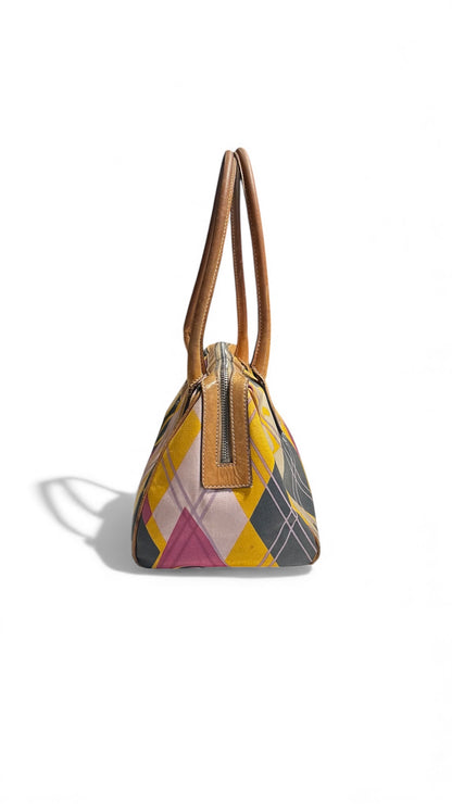 Christian Dior Golfer Harlequin 2004 – Sac à main vintage multicolore
