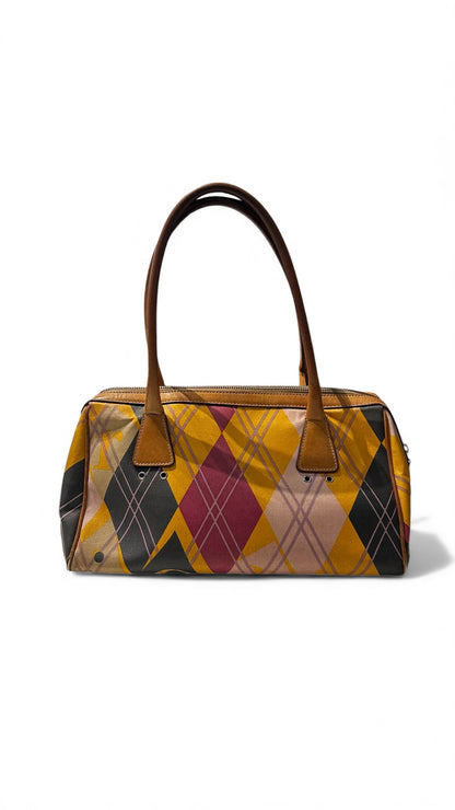 Christian Dior Golfer Harlequin 2004 – Sac à main vintage multicolore