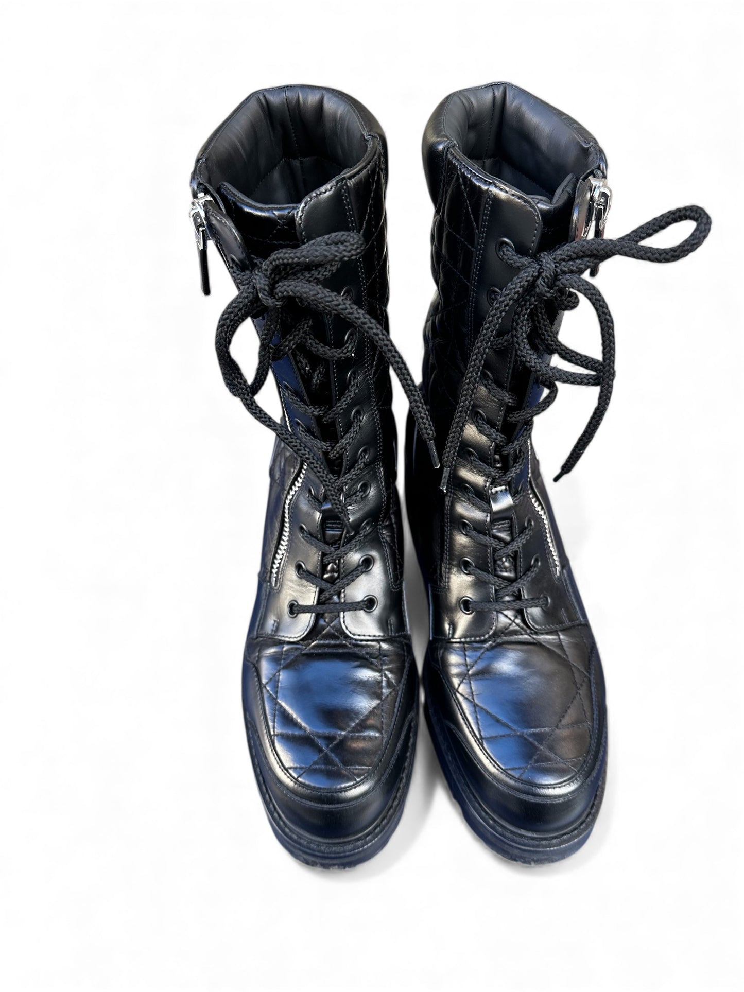 Boots Dior - cuir noir