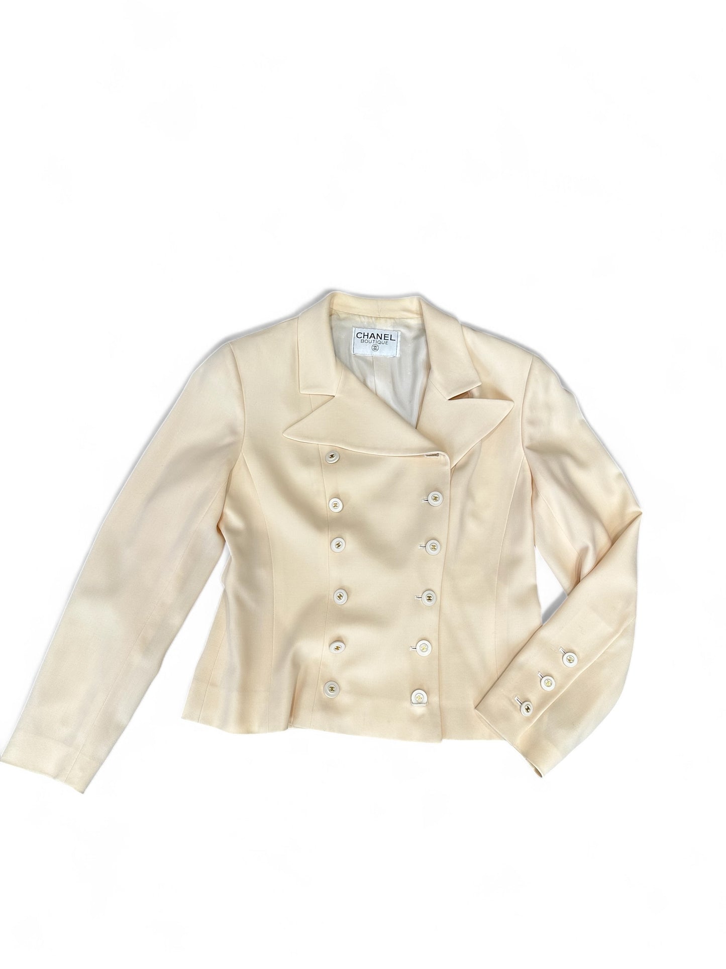 Veste Chanel  -  Beige vintage made in france