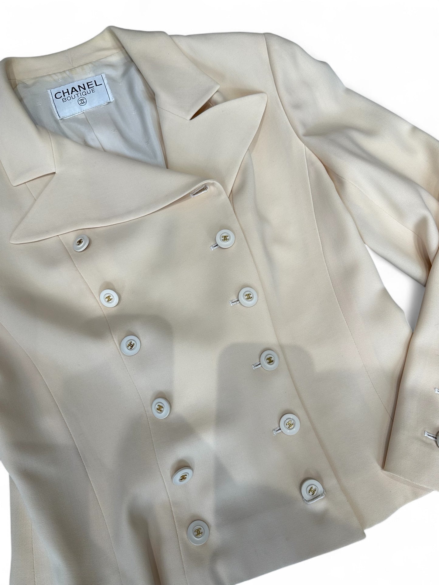 Veste Chanel  -  Beige vintage made in france