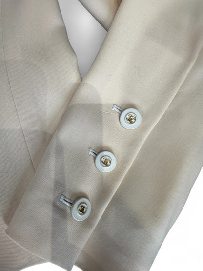 Veste Chanel  -  Beige vintage made in france
