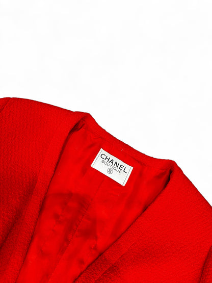 Veste Chanel - rouge vif vintage