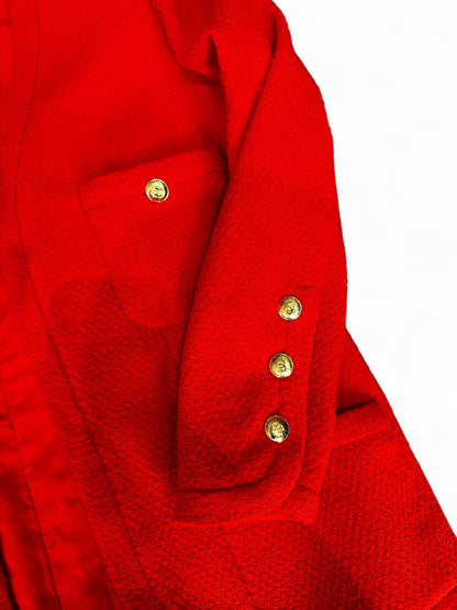Veste Chanel - rouge vif vintage