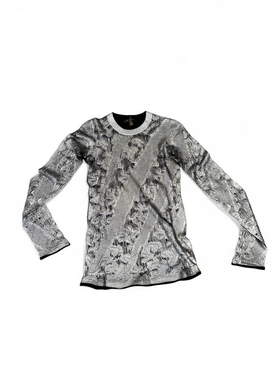 Top Louis Vuitton gris/argenté