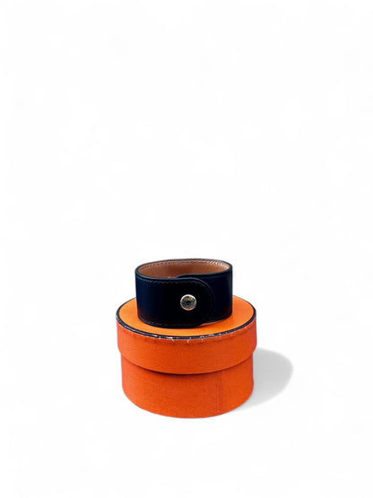 Bracelet Hermès Médor – Cuir Box Noir – Taille T1