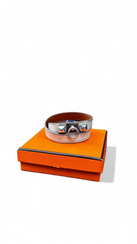 Hermès – Bracelet Rivale Double Tour couleur Craie