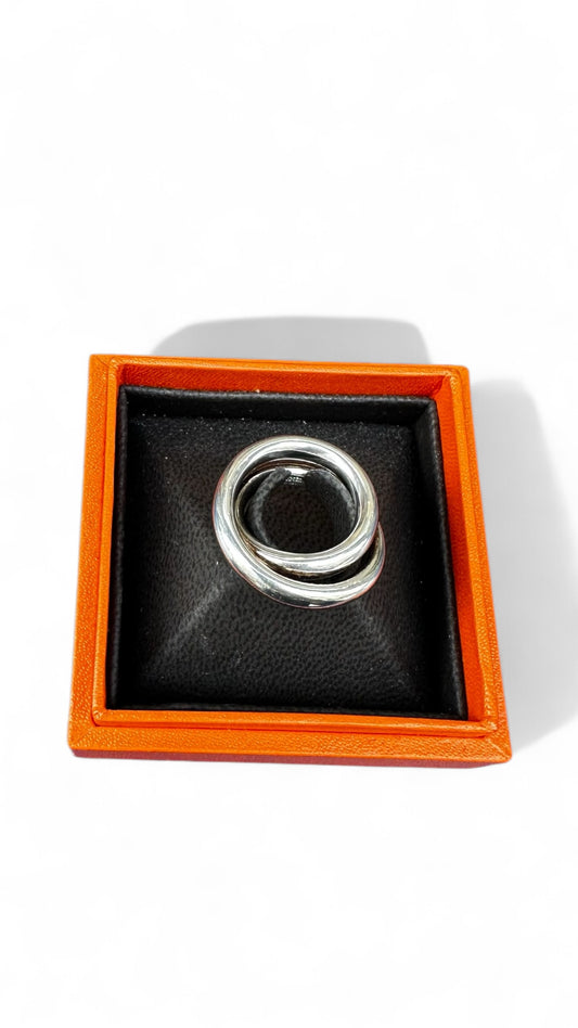 Hermès – Bague Vertige en argent