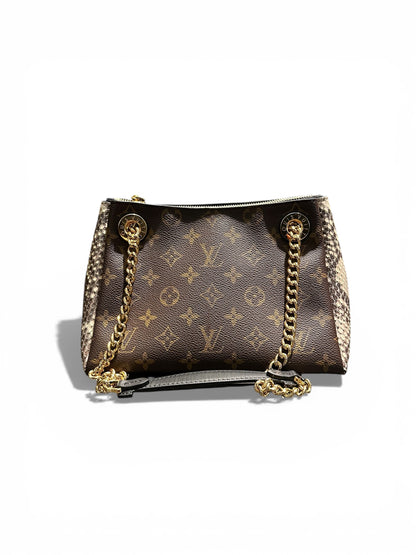 Sac louis vuitton Surène BB monogram & python