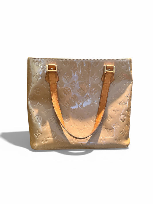 LOUIS VUITTON – Sac cabas Monogram Vernis bronze
