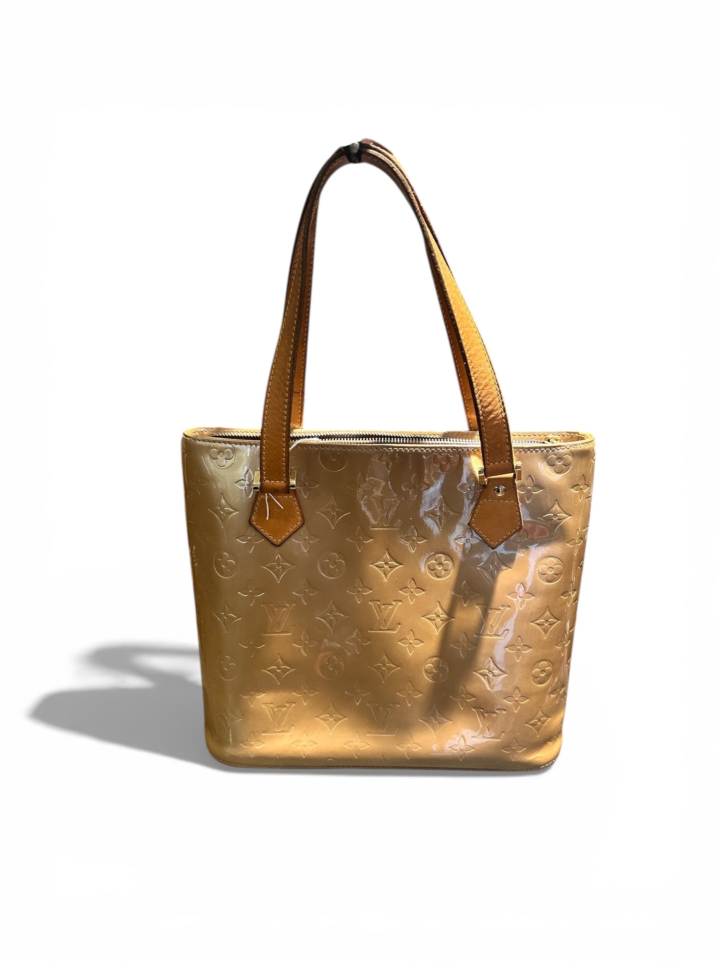 LOUIS VUITTON – Sac cabas Monogram Vernis bronze