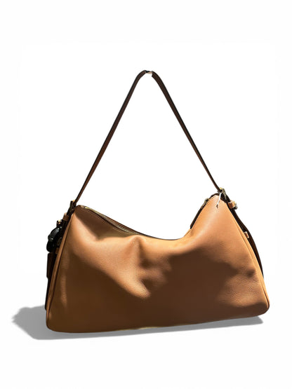 Prada camel shoulder bag