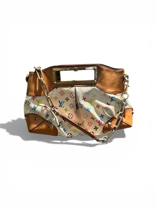 Louis Vuitton Judy – Toile Monogram Multicolore Blanc