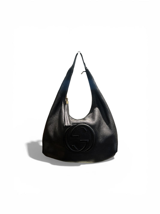 Gucci  Sac Soho en cuir noir