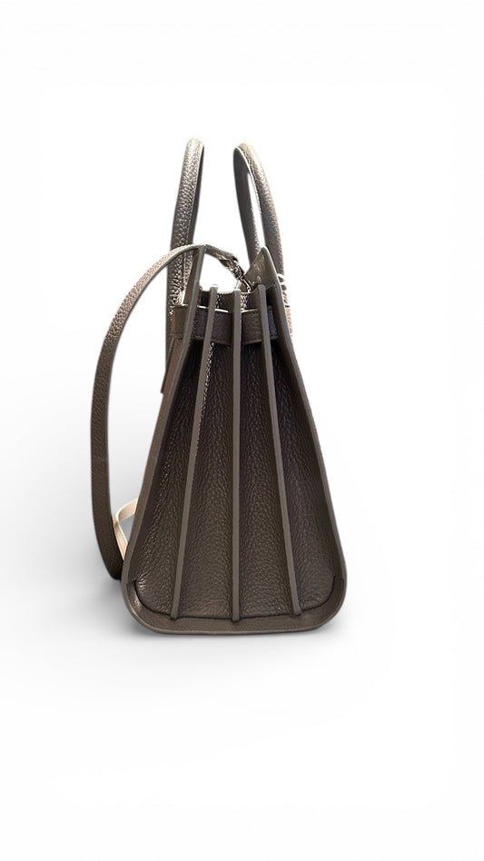 Saint Laurent – Sac de Jour en cuir grainé taupe