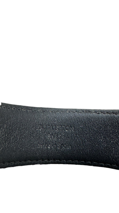 Bracelet Louis Vuitton – Monogram Eclipse, fermoir LV argenté