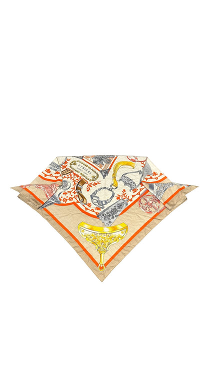 Triangle Hermès en mélange soie et cachemire