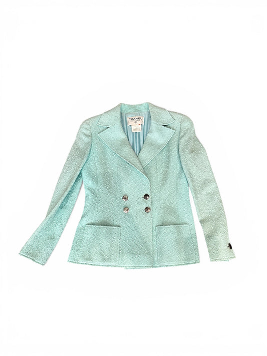 Veste Chanel Boutique vert menthe – Collection Printemps (circa 1999)
