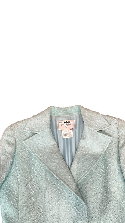 Veste Chanel Boutique vert menthe – Collection Printemps (circa 1999)