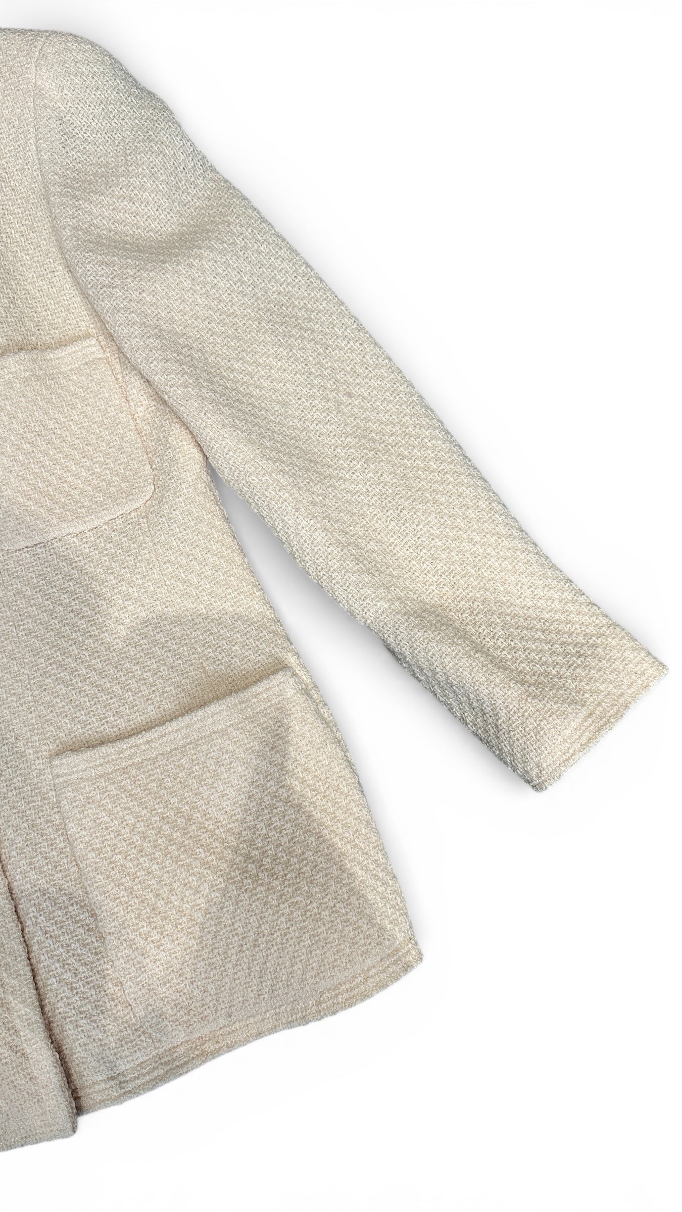 Veste Chanel Boutique en tweed crème – Vintage Karl Lagerfeld (circa 1988–1992)