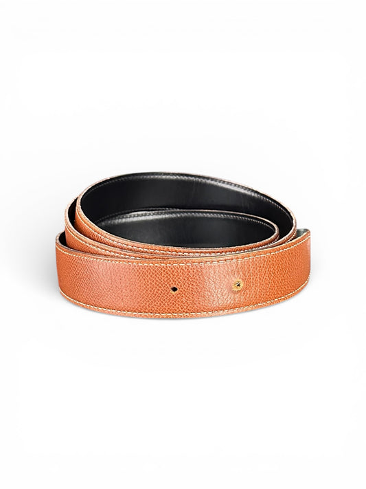 Ceinture réversible Hermès – Lanière en cuir (sans boucle)