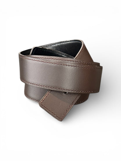 Ceinture réversible Hermès – Lanière en cuir (sans boucle)