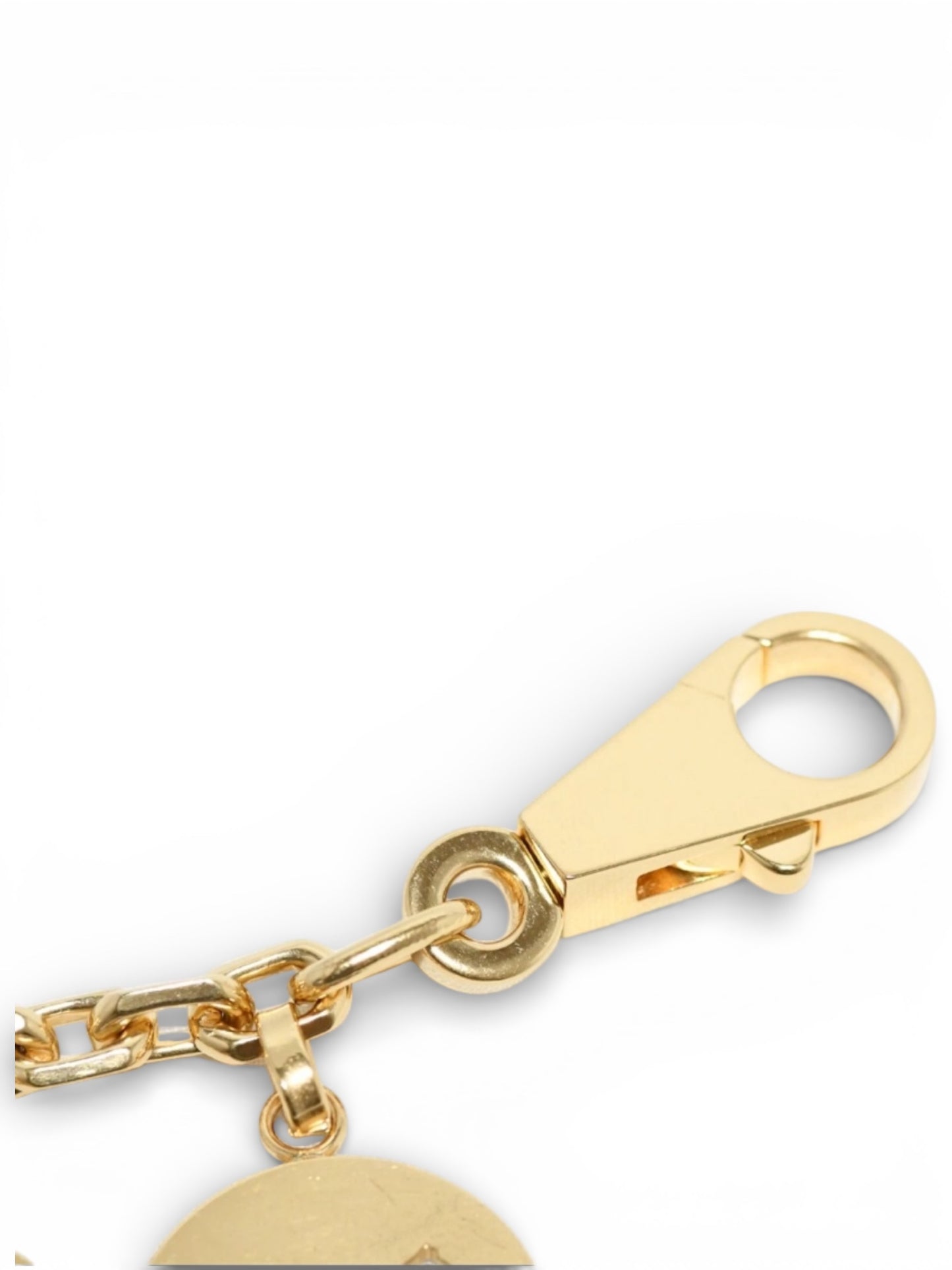 Bijou de sac Hermès – Chaîne métallique dorée