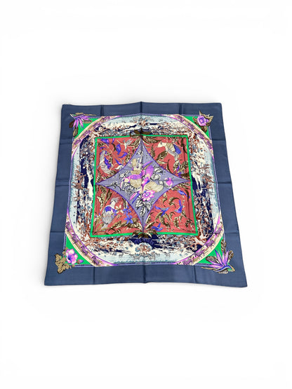 Hermès Carré 90 “Tropiques” – Soie – Multicolore
