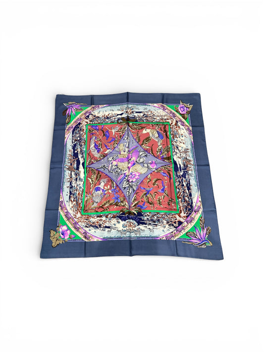 Hermès Carré 90 “Tropiques” – Soie – Multicolore