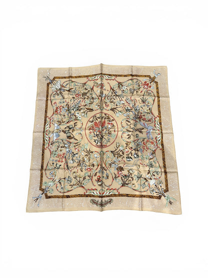 Hermès Carré 90 –des pierres d orient et d'occident  – Beige Sable