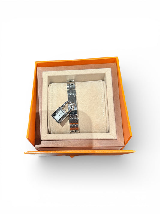 Hermès Mini Kelly Watch – version acier bracelet métal