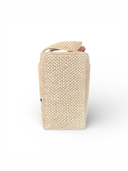 Loewe – Loewe Font Mini Raffia Tote