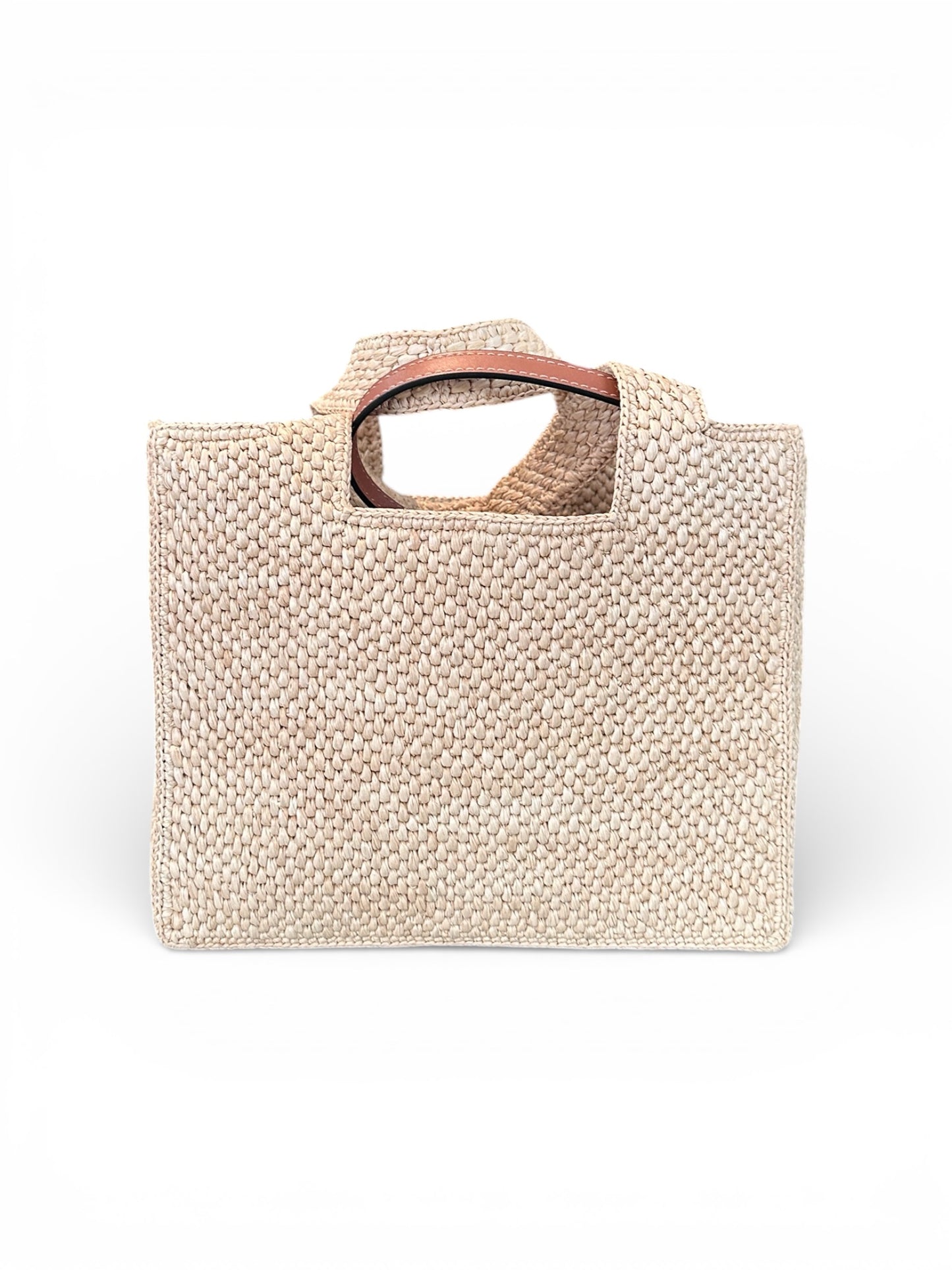 Loewe – Loewe Font Mini Raffia Tote