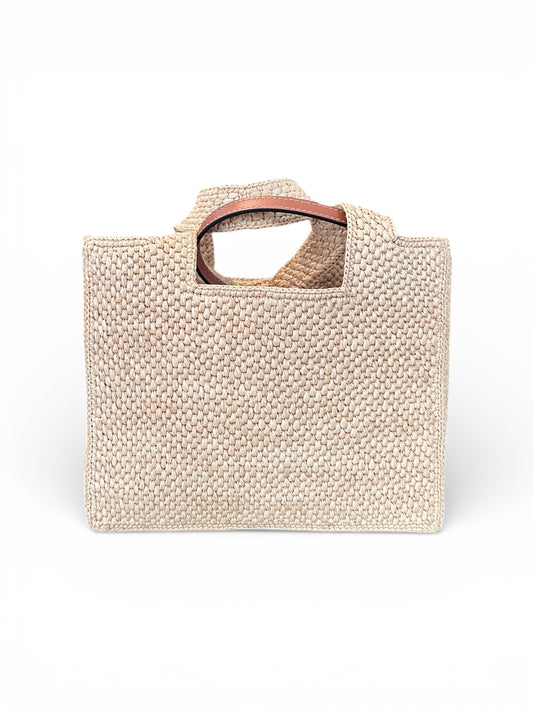 Loewe – Loewe Font Mini Raffia Tote