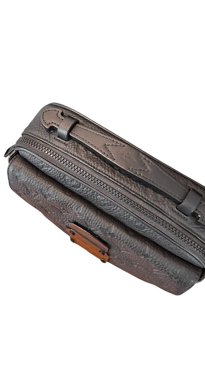 Louis Vuitton S Lock Messenger Bag – Black Taurillon Monogram Leather