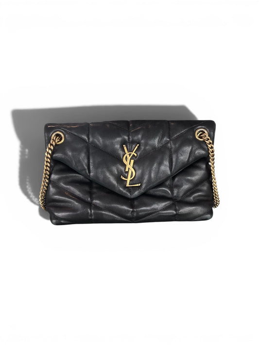 Saint Laurent Loulou Puffer Bag – Black Quilted Leather