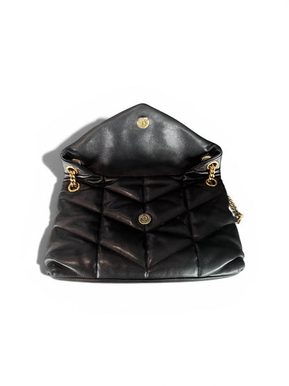 Saint Laurent Loulou Puffer Bag – Black Quilted Leather