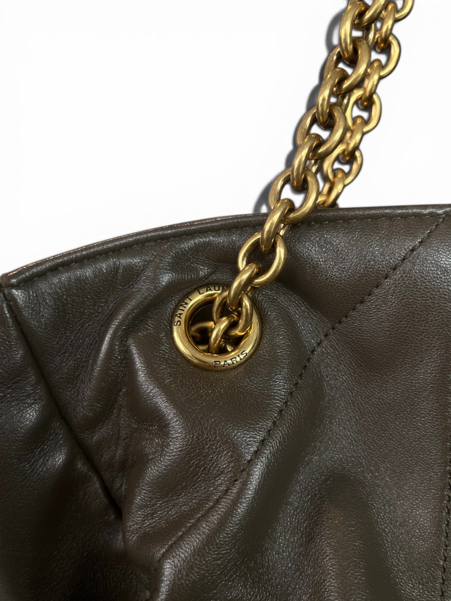 Jamie Shopping Bag – Saint Laurent Khaki
