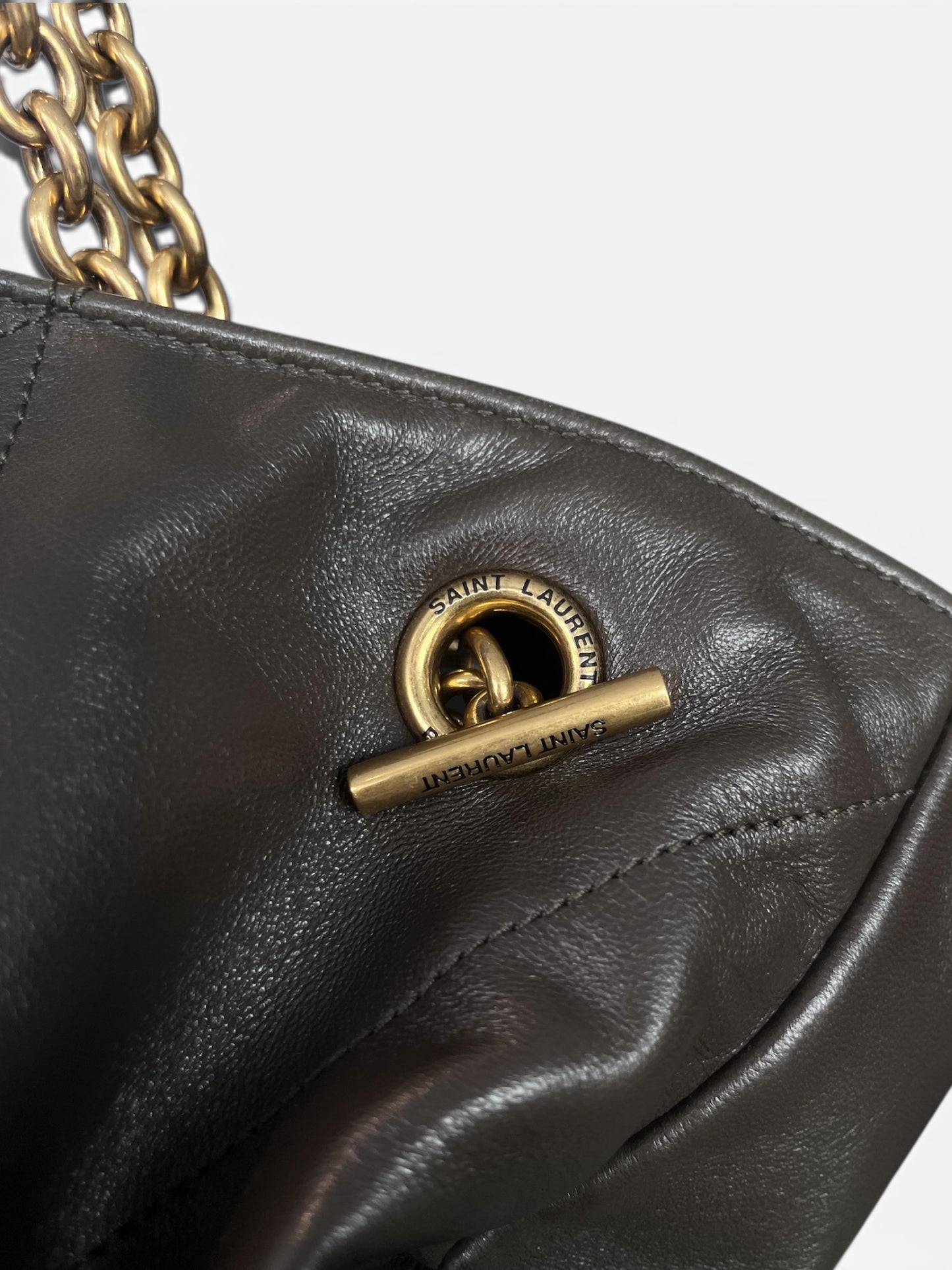 Jamie Shopping Bag – Saint Laurent Khaki